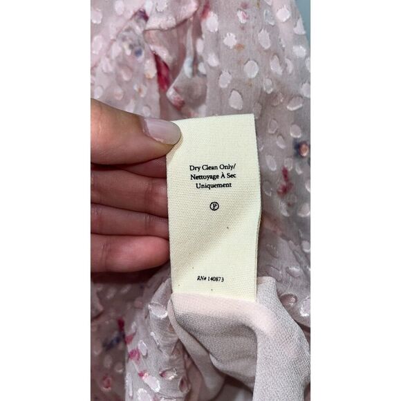 LoveShackFancy Imelda Skirt Bubbly Pink Size 4 Mini Ruffle Skirt Silk Blend - Picture 4 of 12